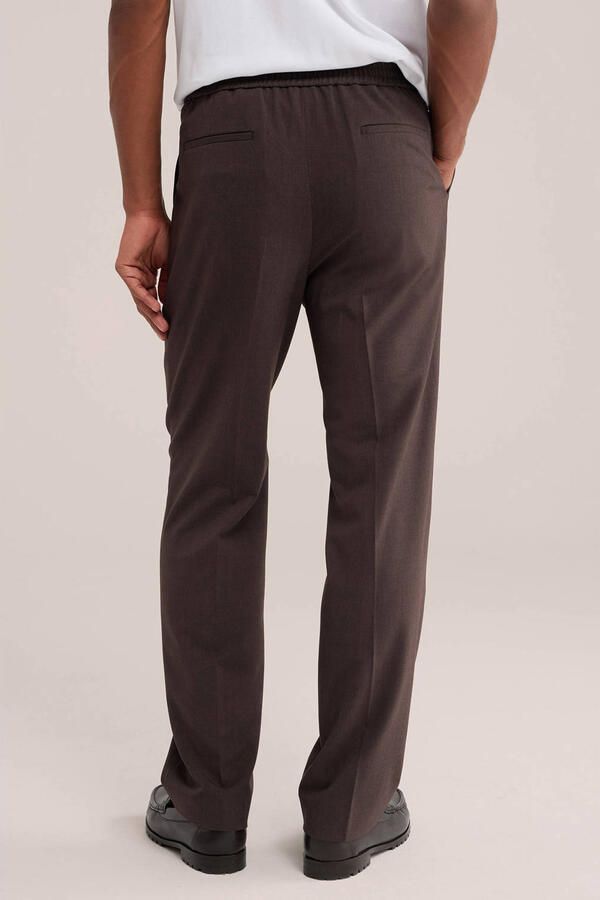 WE Fashion straight leg pantalon bruin - Foto 3