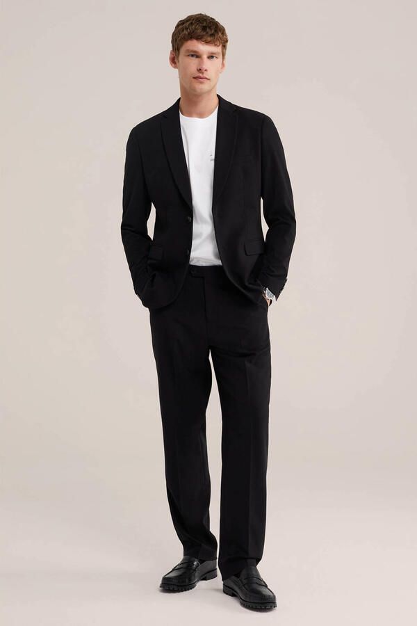 WE Fashion straight leg pantalon zwart - Foto 3