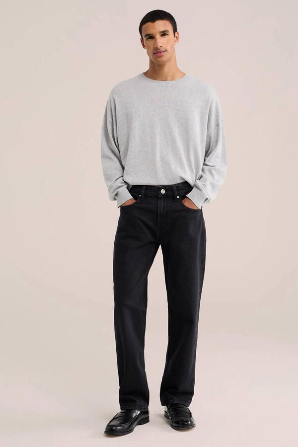 WE Fashion straight leg regular fit jeans black denim - Foto 3