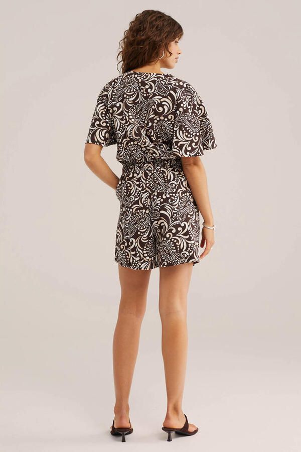 WE Fashion straight playsuit bruin - Foto 2