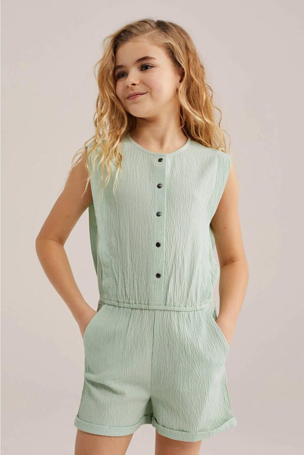 WE Fashion Straight playsuit mintgroen