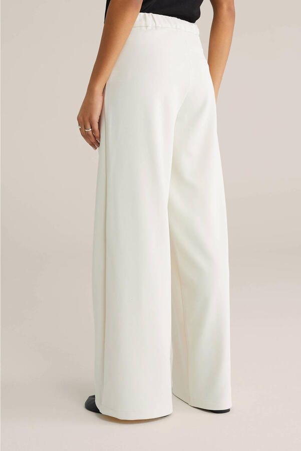 WE Fashion straight regular waist broek ecru - Foto 3