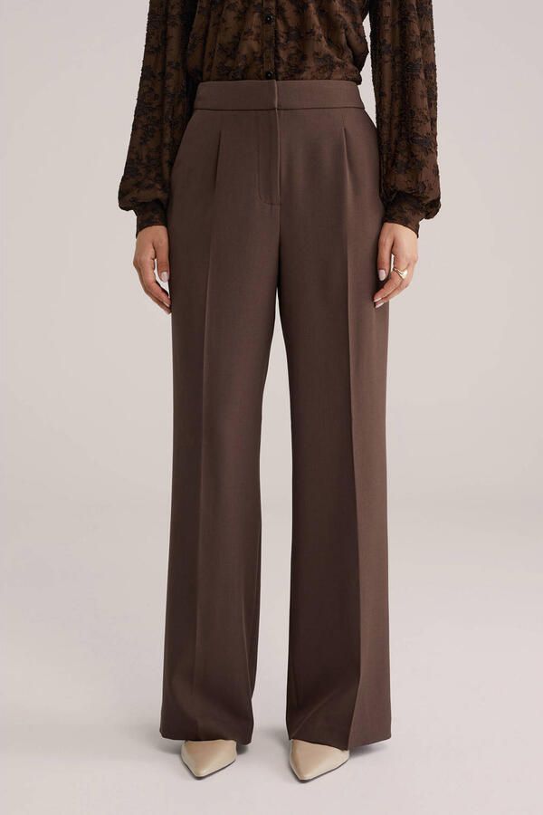WE Fashion straight regular waist broek