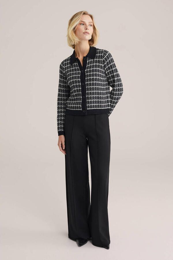WE Fashion straight regular waist broek zwart - Foto 2