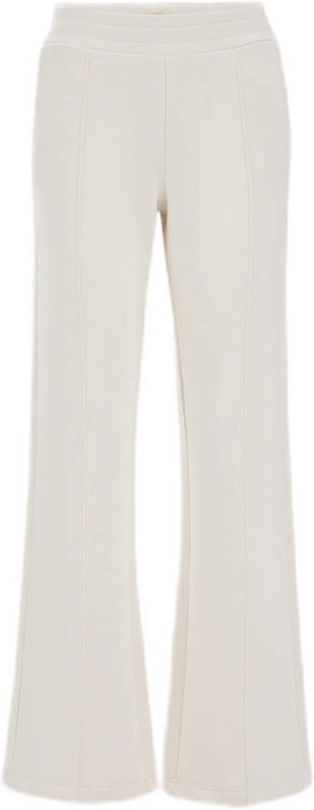 WE Fashion straight regular waist flared broek ecru - Foto 3