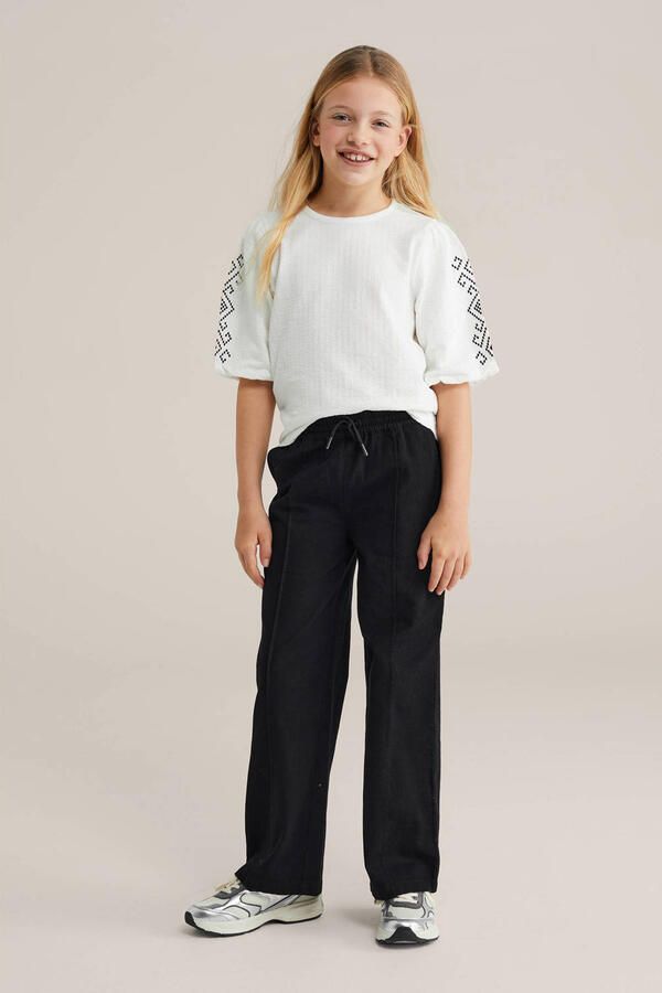WE Fashion straight sweatpants zwart - Foto 2