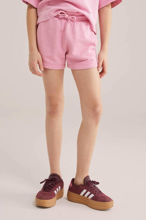 WE Fashion straight sweatshort roze