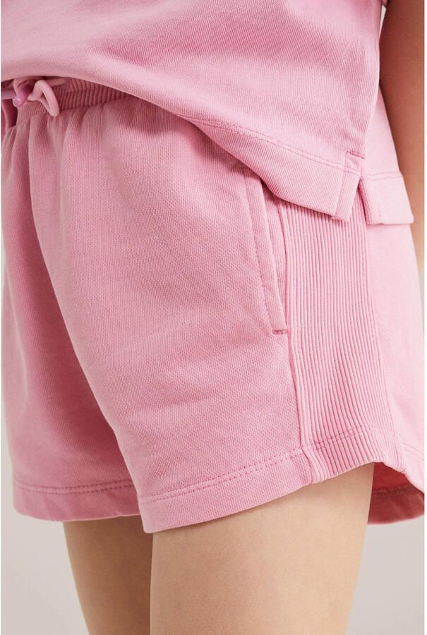 WE Fashion straight sweatshort roze - Foto 2