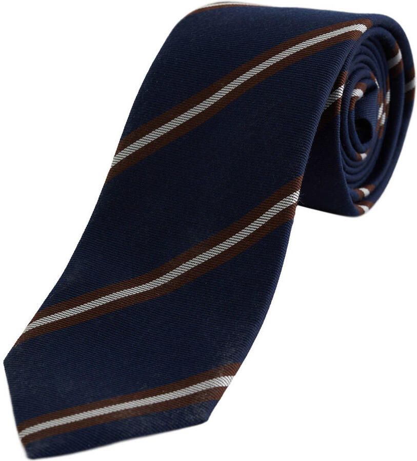 WE Fashion stropdas donkerblauw