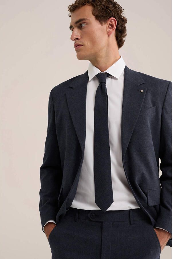 WE Fashion stropdas donkerblauw - Foto 3