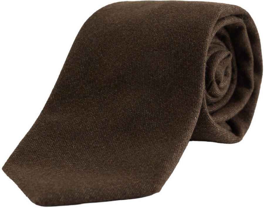 WE Fashion stropdas donkerbruin