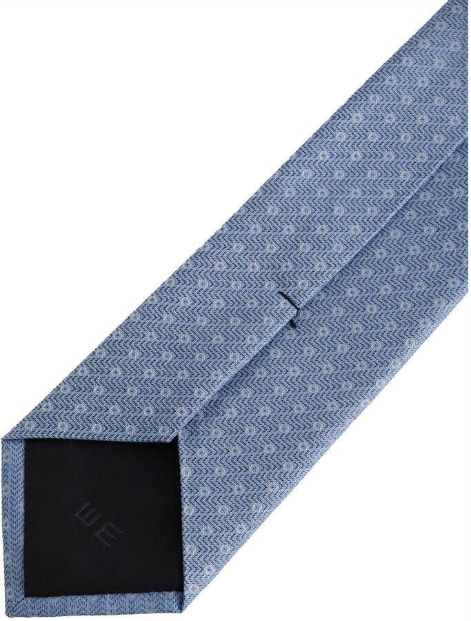 WE Fashion stropdas met all over print blauw - Foto 2
