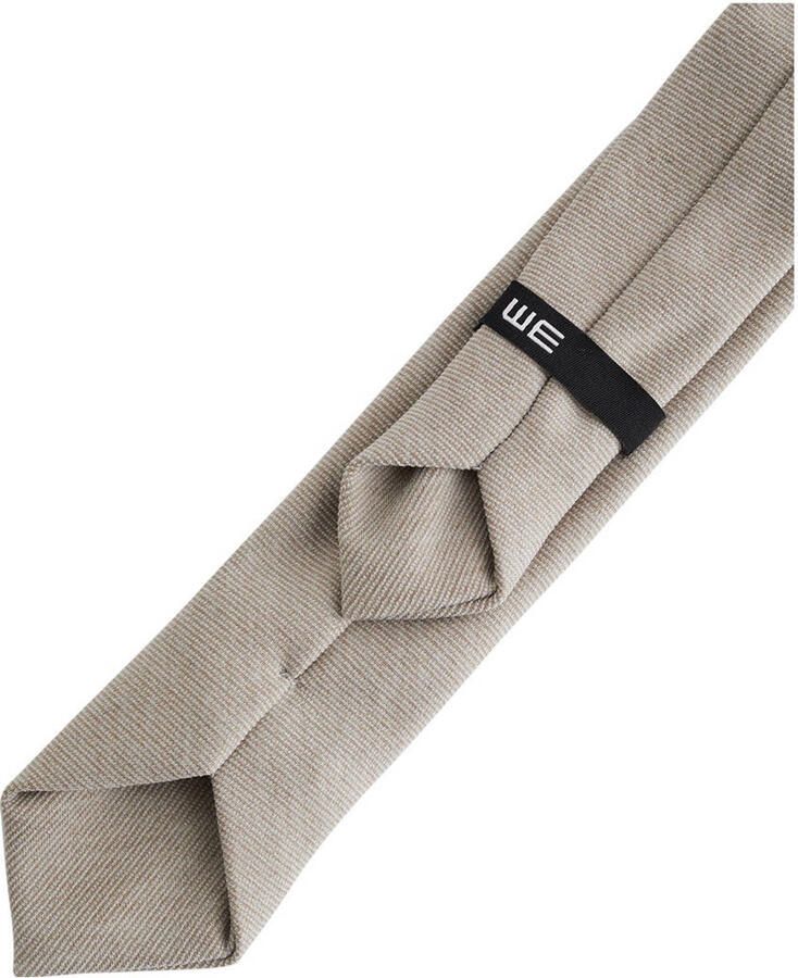 WE Fashion stropdas met textuur beige - Foto 2