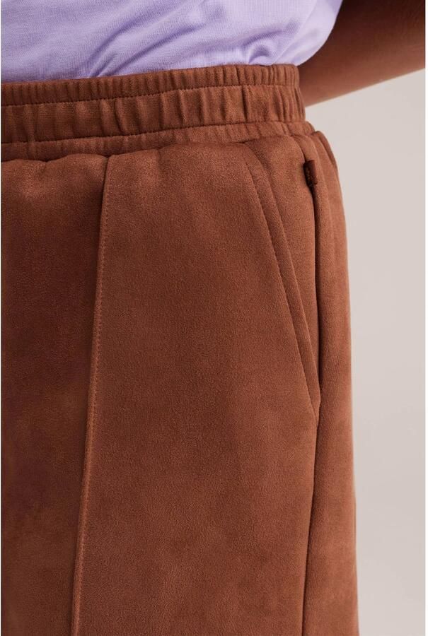 WE Fashion suède casual short bruin - Foto 2