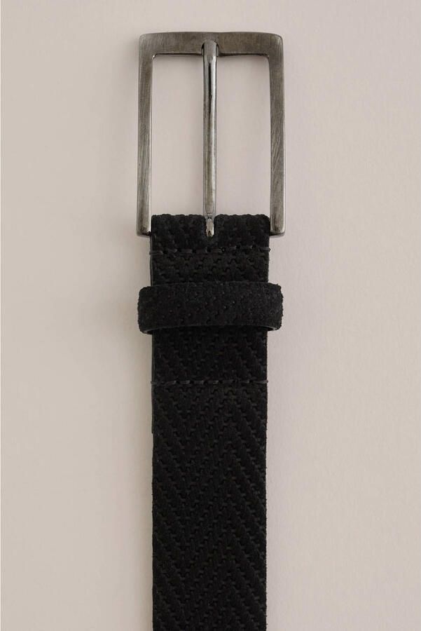 WE Fashion suede riem Braylan zwart - Foto 2