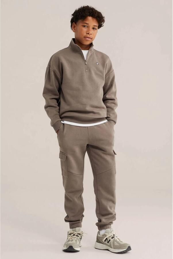 WE Fashion sweat cargobroek bruin - Foto 2
