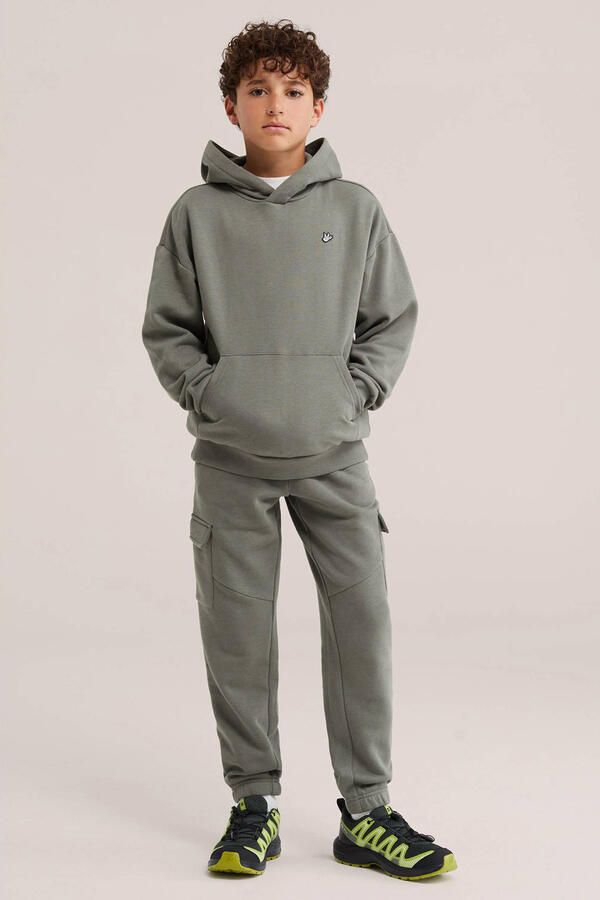 WE Fashion sweat cargobroek kaki - Foto 3