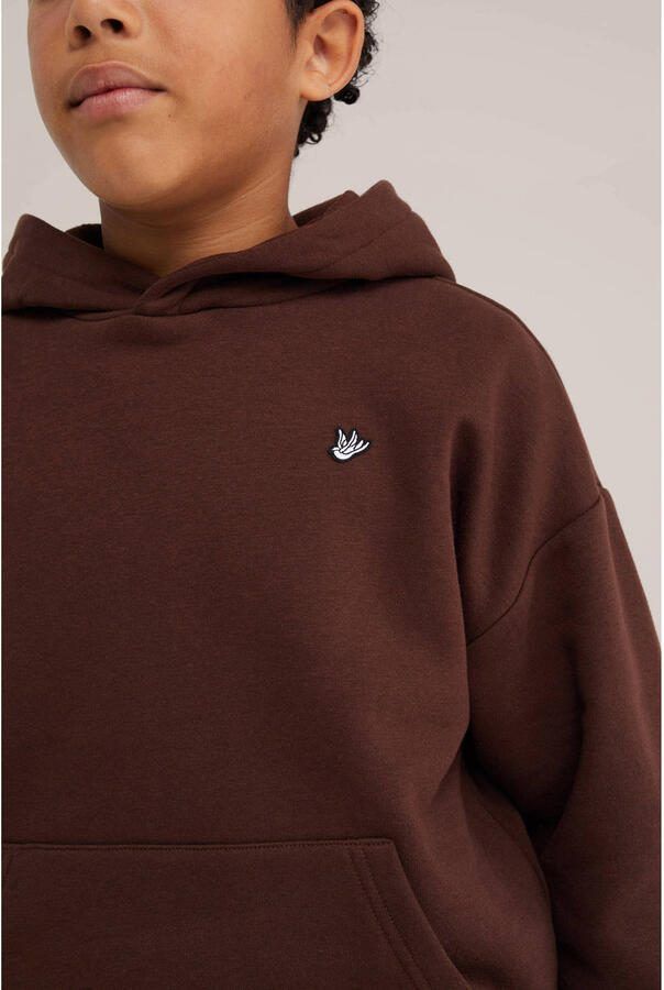 WE Fashion sweat hoodie donkerbruin - Foto 2