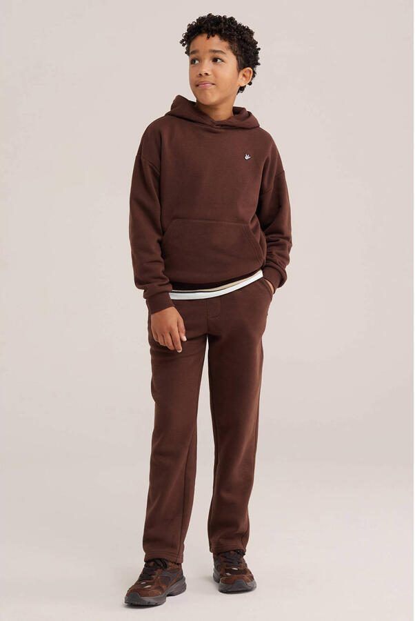 WE Fashion sweat hoodie donkerbruin - Foto 3