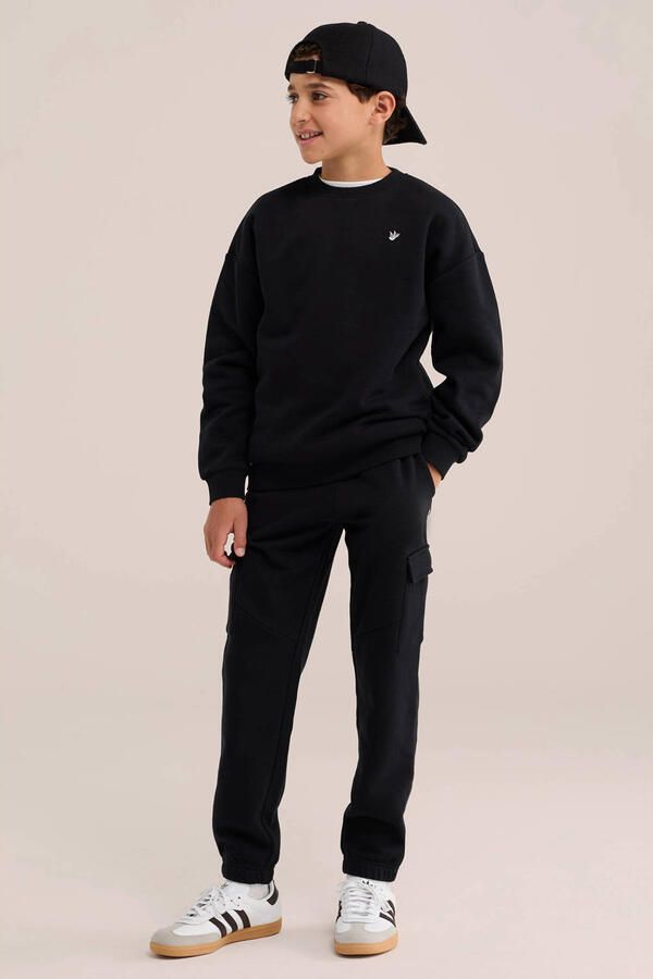 WE Fashion sweat joggingbroek zwart - Foto 3