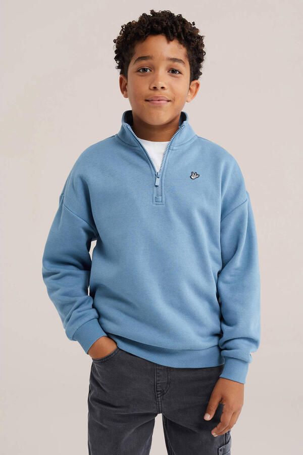 WE Fashion sweat sweater blauw