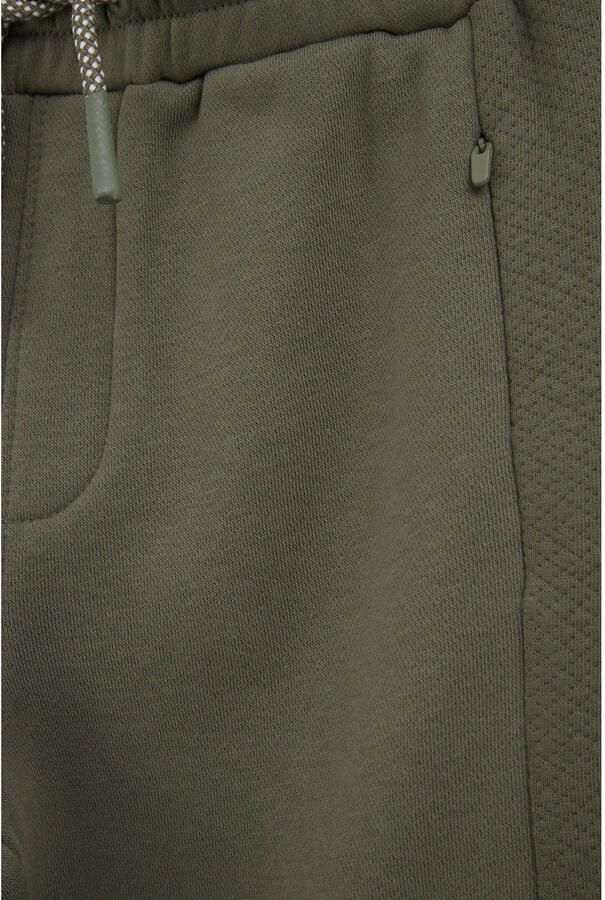 WE Fashion sweat tapered cargo joggingbroek olijfgroen