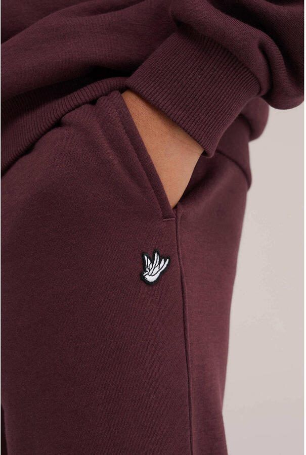 WE Fashion sweat tapered joggingbroek donkerrood - Foto 2