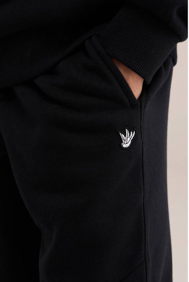 WE Fashion sweat tapered joggingbroek zwart - Foto 2