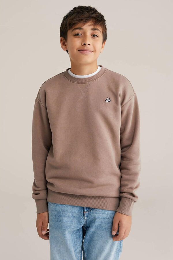 WE Fashion sweater bruin