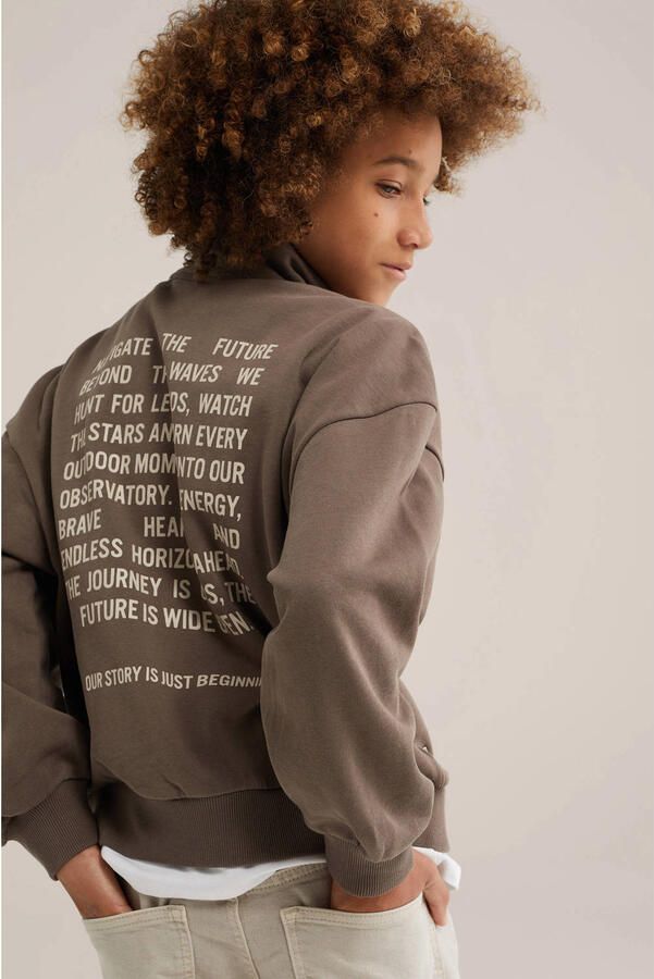 WE Fashion sweater bruin - Foto 2