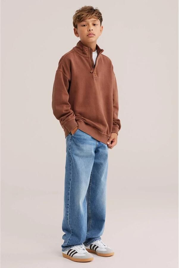 WE Fashion sweater bruin Effen | Sweater van - Foto 2