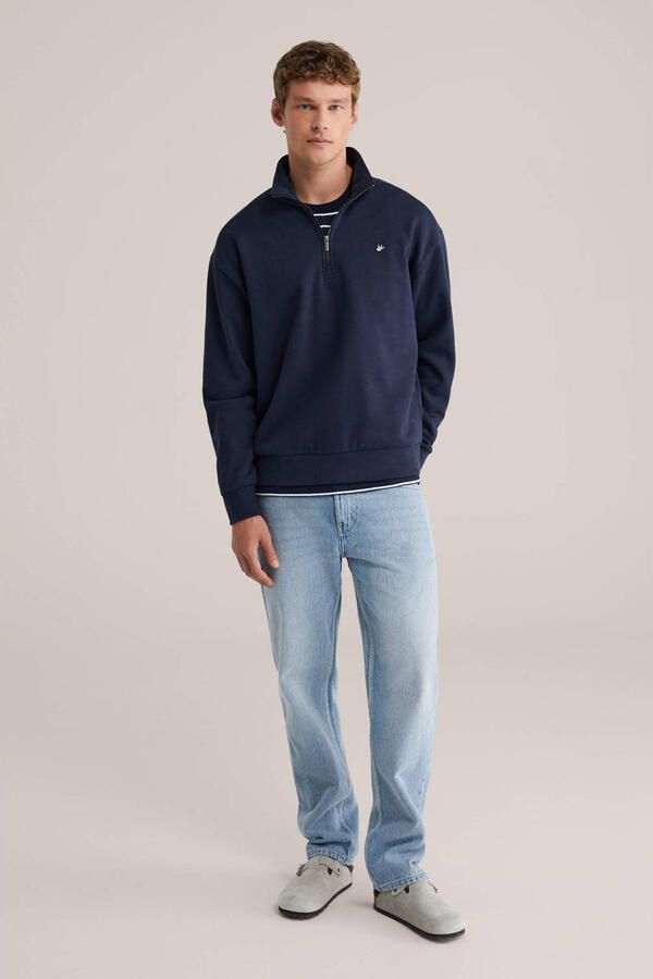 WE Fashion sweater donkerblauw