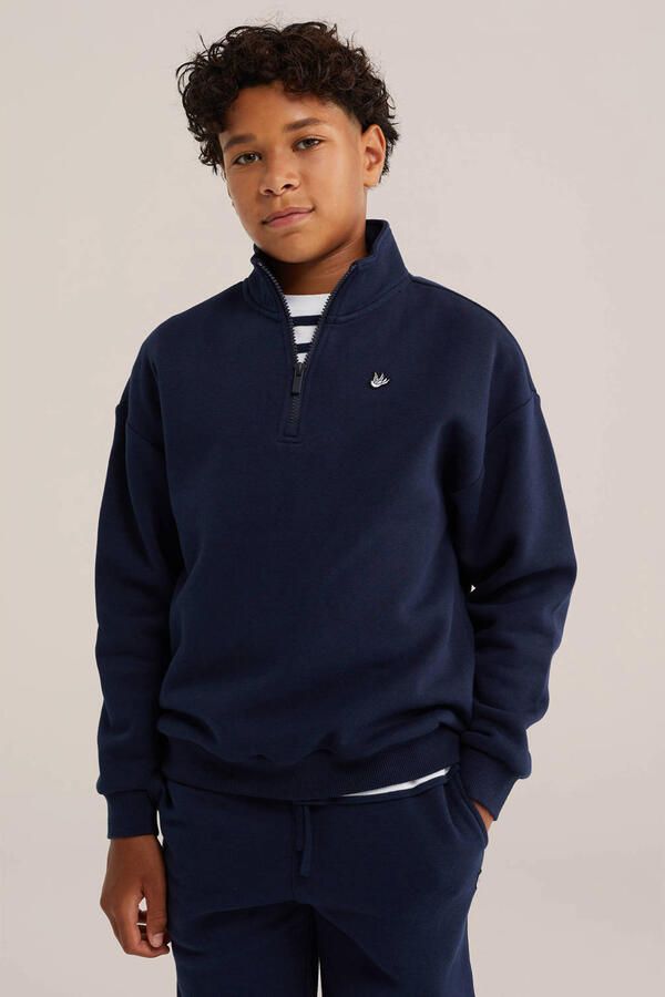 WE Fashion sweater donkerblauw
