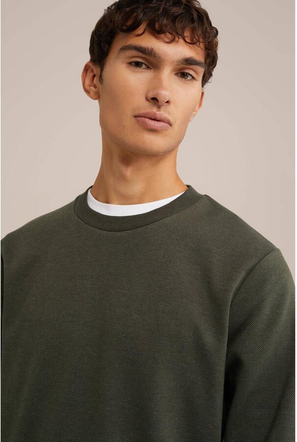WE Fashion sweater donkergroen