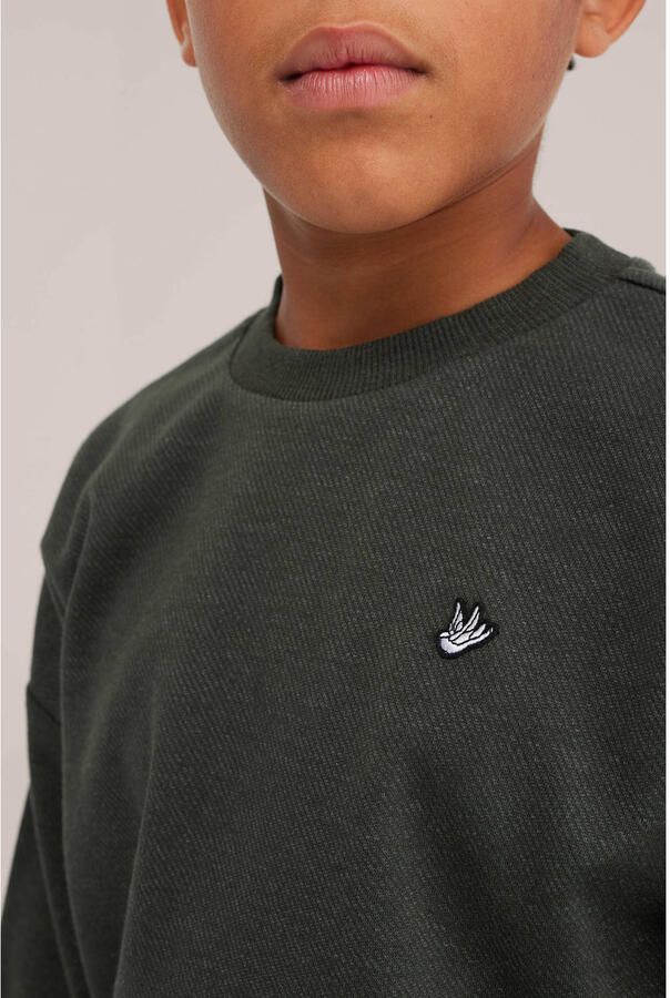 WE Fashion sweater donkergroen - Foto 2
