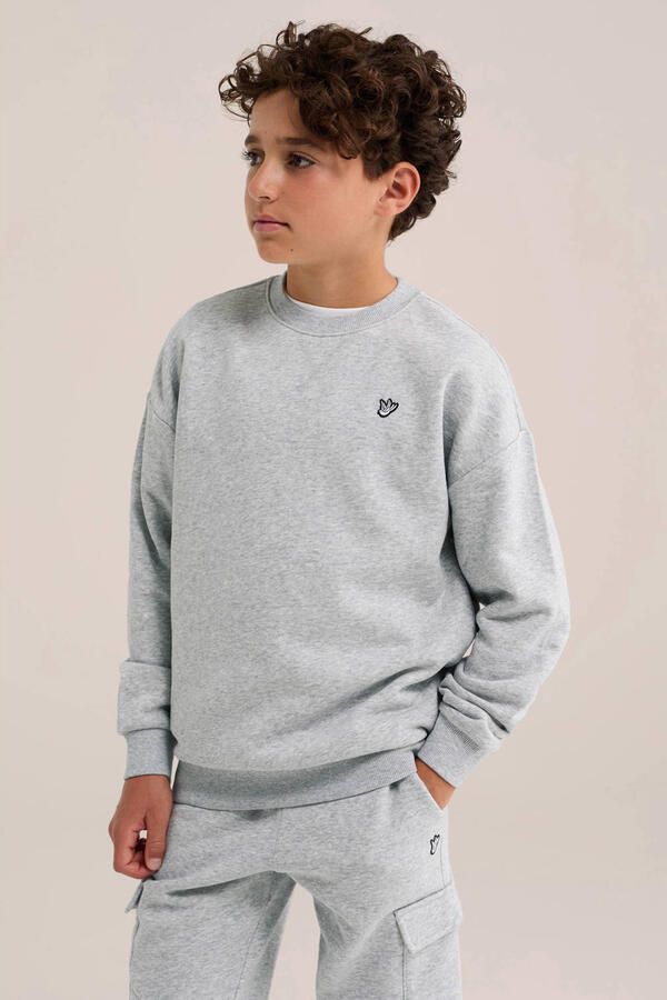 WE Fashion sweater grijs