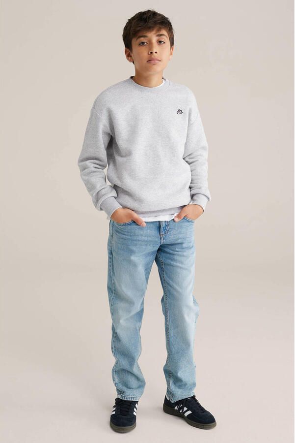 WE Fashion sweater grijs melange - Foto 3