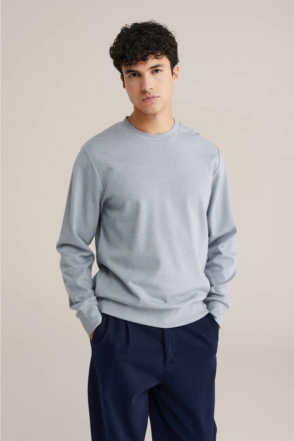 WE Fashion sweater grijsblauw