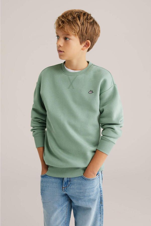 WE Fashion sweater groen