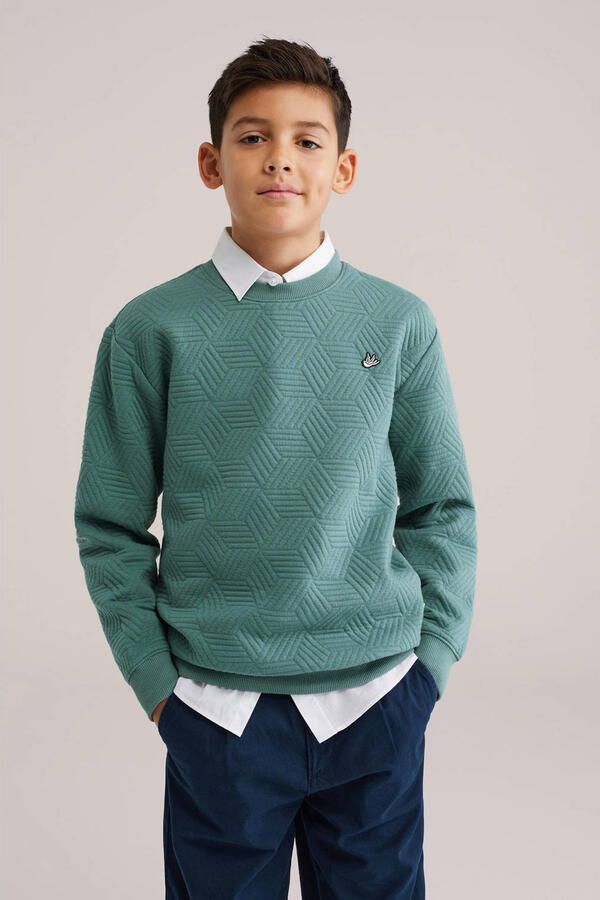 WE Fashion sweater groen - Foto 2
