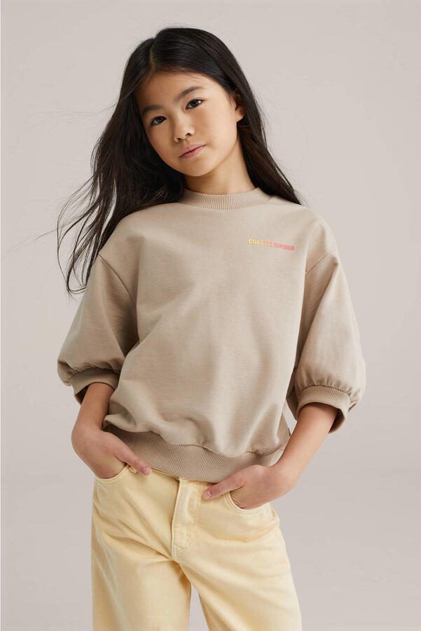 WE Fashion sweater lichtbruin