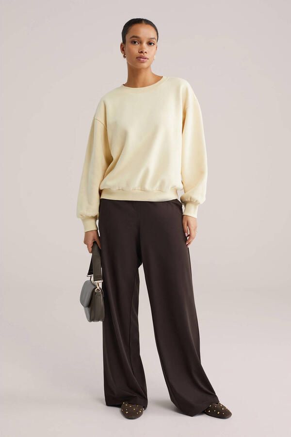 WE Fashion sweater lichtgeel - Foto 3