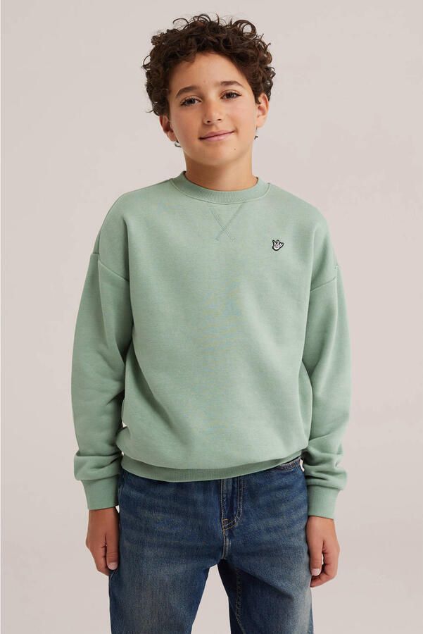 WE Fashion sweater lichtgroen