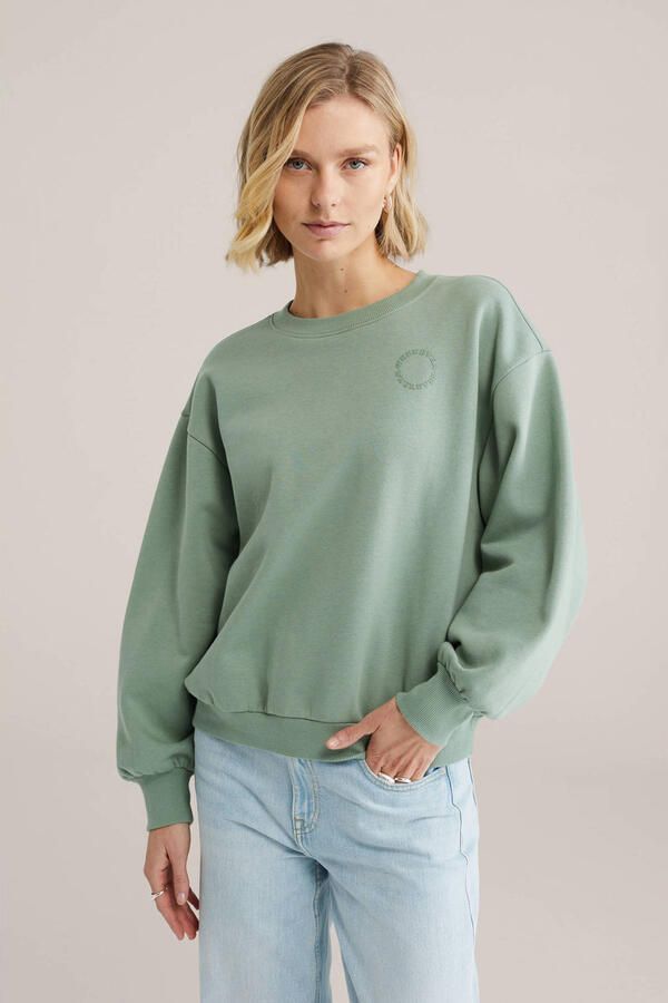 WE Fashion sweater lichtgroen