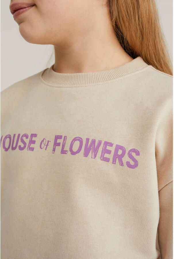 WE Fashion sweater met backprint beige - Foto 2