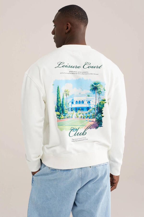 WE Fashion sweater met backprint ecru - Foto 3