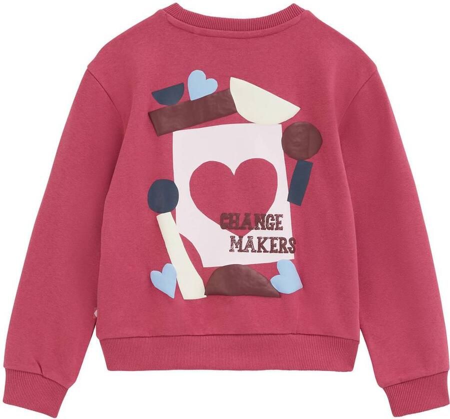 WE Fashion sweater met backprint roze - Foto 2