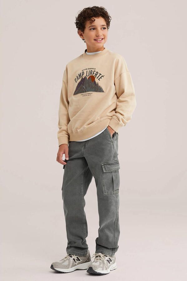 WE Fashion sweater met print zand - Foto 2