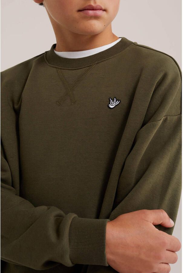 WE Fashion sweater olijfgroen - Foto 2