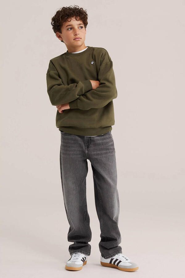 WE Fashion sweater olijfgroen - Foto 3